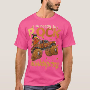 Lustiger Thanksgiving Truthahn Tag Fahren Monstert T-Shirt