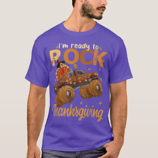 Lustiger Thanksgiving Truthahn Tag Fahren Monstert T-Shirt