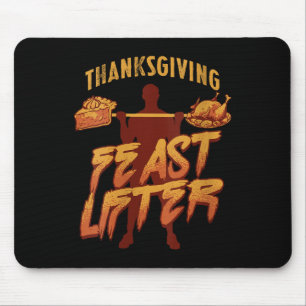 Lustiger Thanksgiving-Workout für Frauen Bodybuild Mousepad