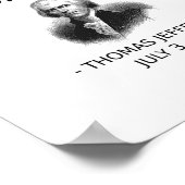 Lustiger Thomas Jefferson USA Geschichte Lehrer Sc Poster (Ecke)
