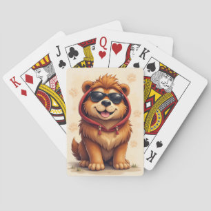 Lustiger Tibetmastiff Kawaii Hund Spielkarten