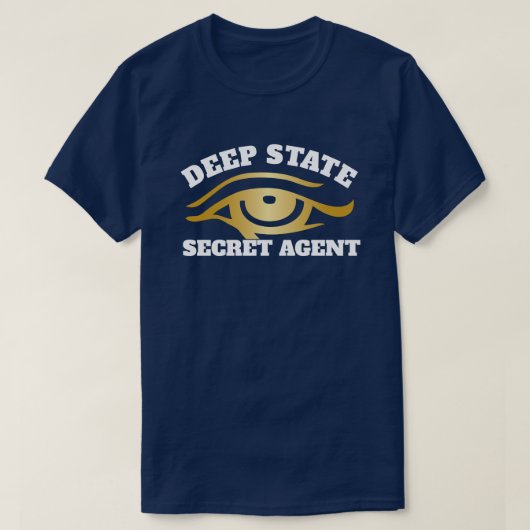 Lustiger "tiefer Staats-geheimer Agent " T-Shirt (Design vorne)