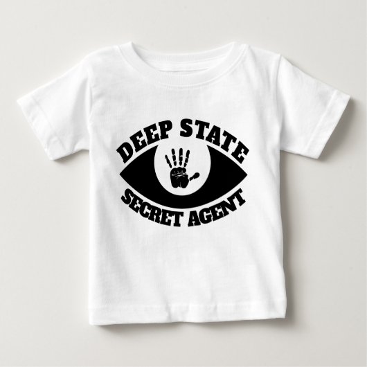 Lustiger tiefer Staats-Geheimnis-Agent Baby T-shirt (Vorderseite)