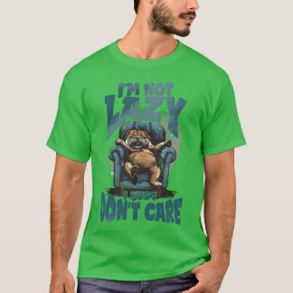 Lustiger Tier fauler Hund Zitat Junge T-Shirt