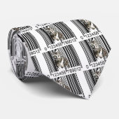 Lustiger Tiger-Barcode-Vektor Krawatte (Gerollt)