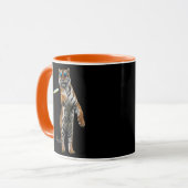 Lustiger Tiger Disc Golf Tasse (Vorderseite Links)
