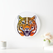lustiger Tiger Große Uhr für schöne Zuhause (Zuhause)