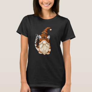 Lustiger Tiger-Vater-Gnom im Tigerkostüm für den G T-Shirt