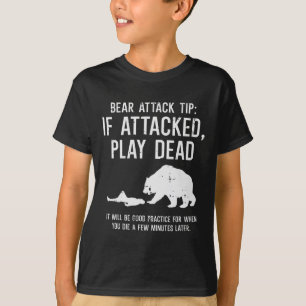 Lustiger Tipp für Bärenangriff beim Zelten, Wander T-Shirt