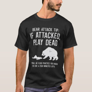 Lustiger Tipp für Bärenangriff beim Zelten, Wander T-Shirt