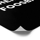Lustiger Tischfußball Liebhaber Poster (Ecke)