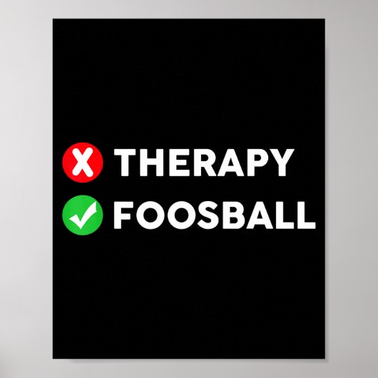 Lustiger Tischfußball Liebhaber Poster (Vorne)