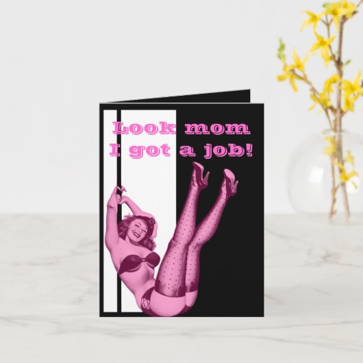 Lustiger Tochtermuttertag Karte (Gelbe Blume)