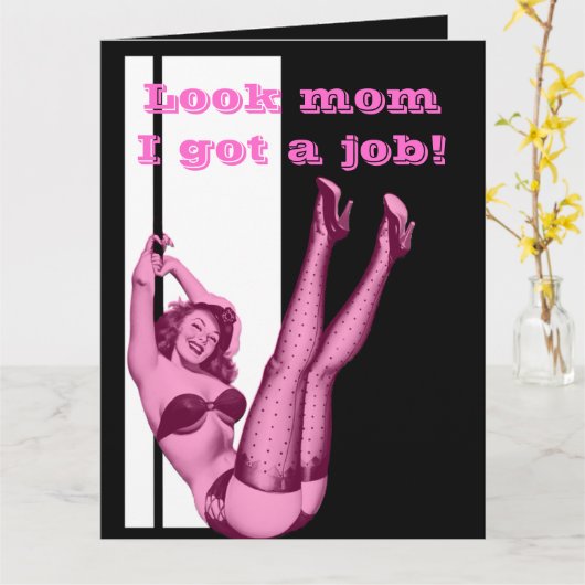 Lustiger Tochtermuttertag Karte (Gelbe Blume)