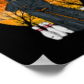 Lustiger Tod Bowling Sensenmann Bowler Geschenke M Poster (Ecke)