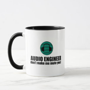 Lustiger Toningenieur sagt Audiotechnik Tasse