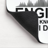 Lustiger Toningenieur sagt Tontechnik Mousepad (Ecke)
