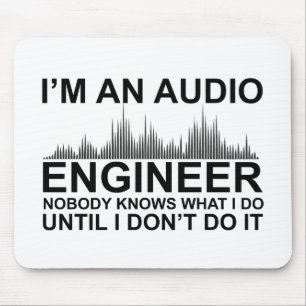 Lustiger Toningenieur sagt Tontechnik Mousepad