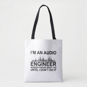 Lustiger Toningenieur sagt Tontechnik Tasche