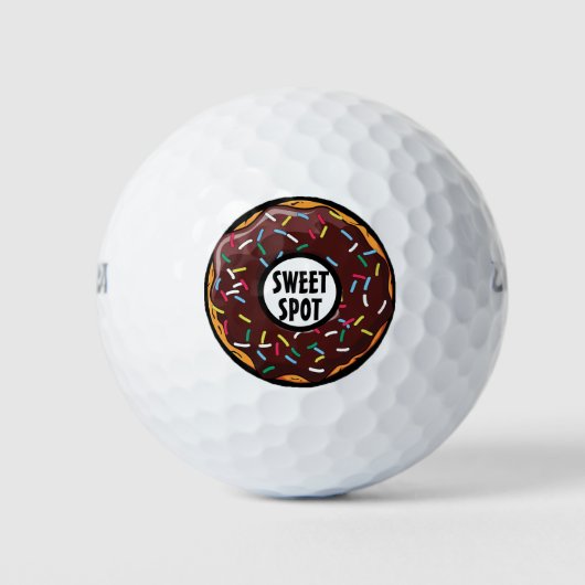 Lustiger Tortenpunkt Golfball (Vorderseite)