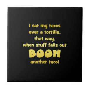 Lustiger Tortilla-Boom-Witz Fliese