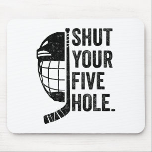 Lustiger Torwart beim Eishockey Schließe dein Fünf Mousepad