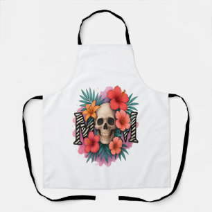 Lustiger Totenkopf-Mutter Schürze