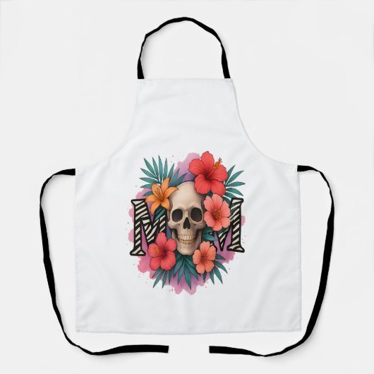 Lustiger Totenkopf-Mutter Schürze (Vorderseite)
