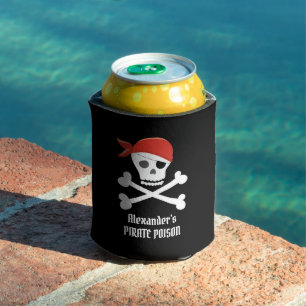 Lustiger Totenkopf-Piratengift Custom Dosenkühler