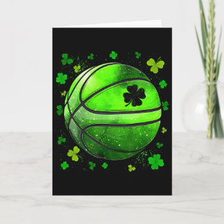 Lustiger Totenkopf und Kleeblatt St. Patrick's Day Karte