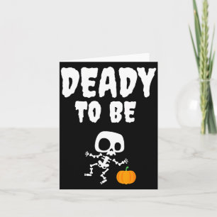 Lustiger Toter wird Papa Halloween Schwangerschaft Karte