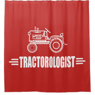 Lustiger Traktor Duschvorhang