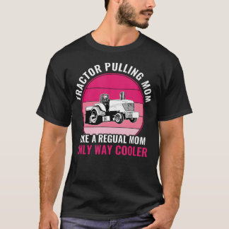 Lustiger Traktor ziehende Mutter Traktor Zieherin  T-Shirt