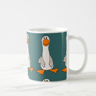 Lustiger trauriger Gans-Cartoon Kaffeetasse