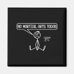 Lustiger Trauriger Stockmann Karate Taekwondo Jiu- Magnet