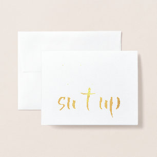 Lustiger Trauzeuge-oder Trauzeuge-Antrag Folienkarte