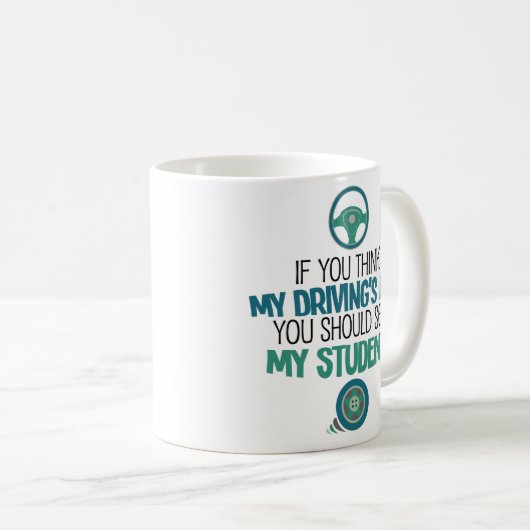 Lustiger treibender kaffeetasse (VorderseiteRechts)