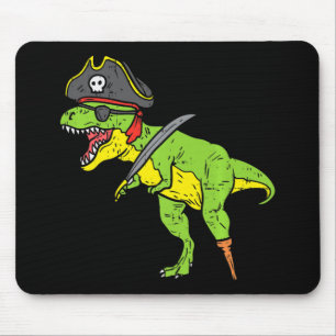Lustiger TRex-Pirat-Dinosaurier-Dino-süßes Hallowe Mousepad