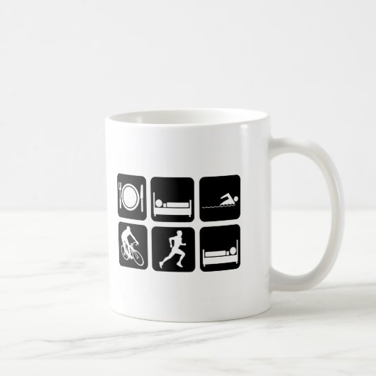 Lustiger Triathlon Kaffeetasse (Rechts)