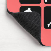 Lustiger Triathlon Mousepad (Ecke)