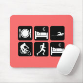 Lustiger Triathlon Mousepad (Mit Mouse)