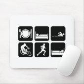 Lustiger Triathlon Mousepad (Mit Mouse)
