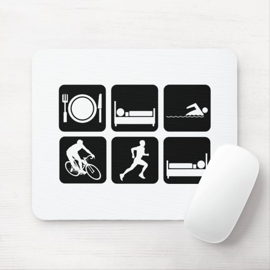Lustiger Triathlon Mousepad (Mit Mouse)