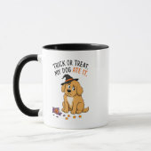 Lustiger Trick oder Treat Mein Hund hat es gefress Tasse (Links)