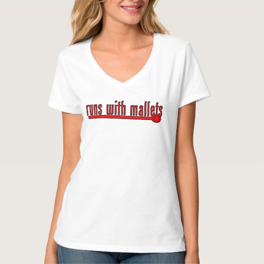 Lustiger Trommelschlägel  T-Shirt (Vorderseite)