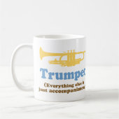 Lustiger Trompete-Witz Kaffeetasse (Links)