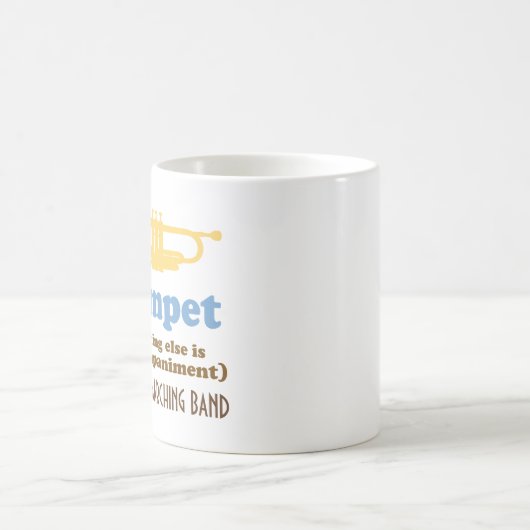 Lustiger Trompete-Witz-personalisierte Kaffeetasse (Mittel)