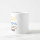 Lustiger Trompete-Witz-personalisierte Musik-Tasse Kaffeetasse (Mittel)