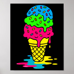 Lustiger Tropfen Bruh Ckto Schule Tropfen Eis+crem Poster