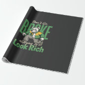 Lustiger Tropfhund-Geld-Zitat Geschenkpapier (Ungerollt)